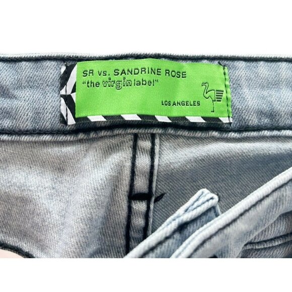 Sandrine Rose X Free People Womens Sz 30 High Waist Distressed Skinny Jeans NWT - Picture 6 of 11